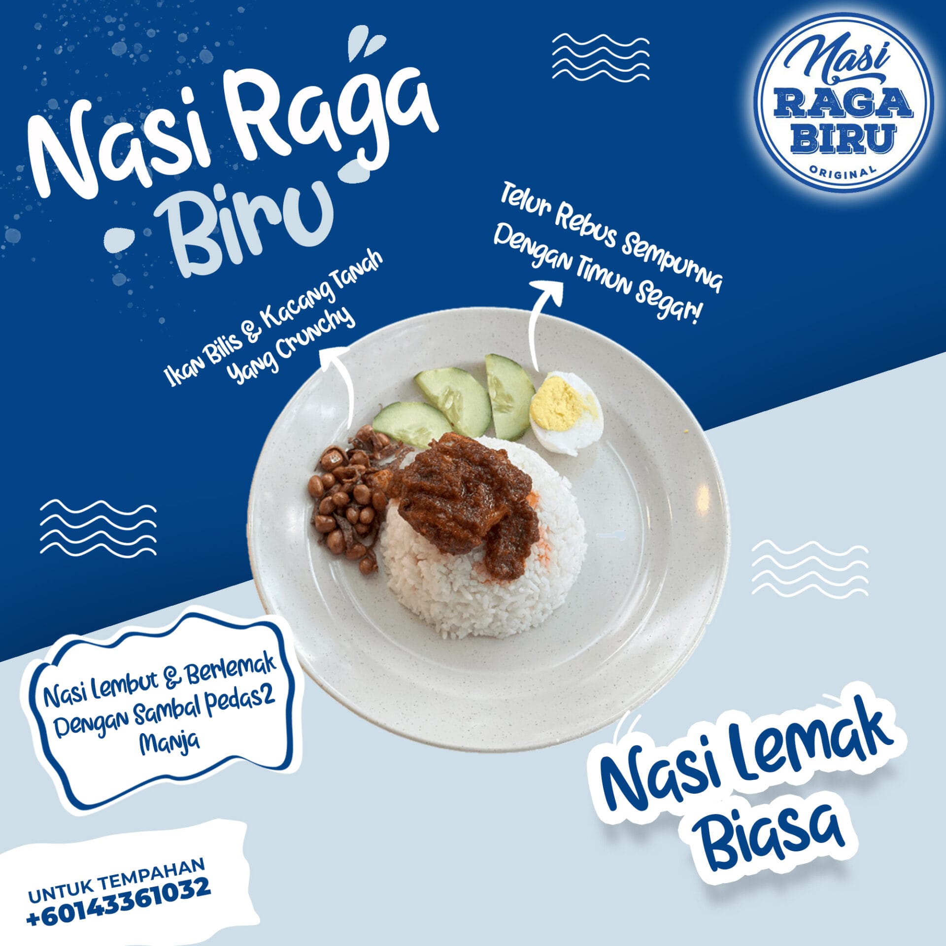 Nasi Lemak Biasa