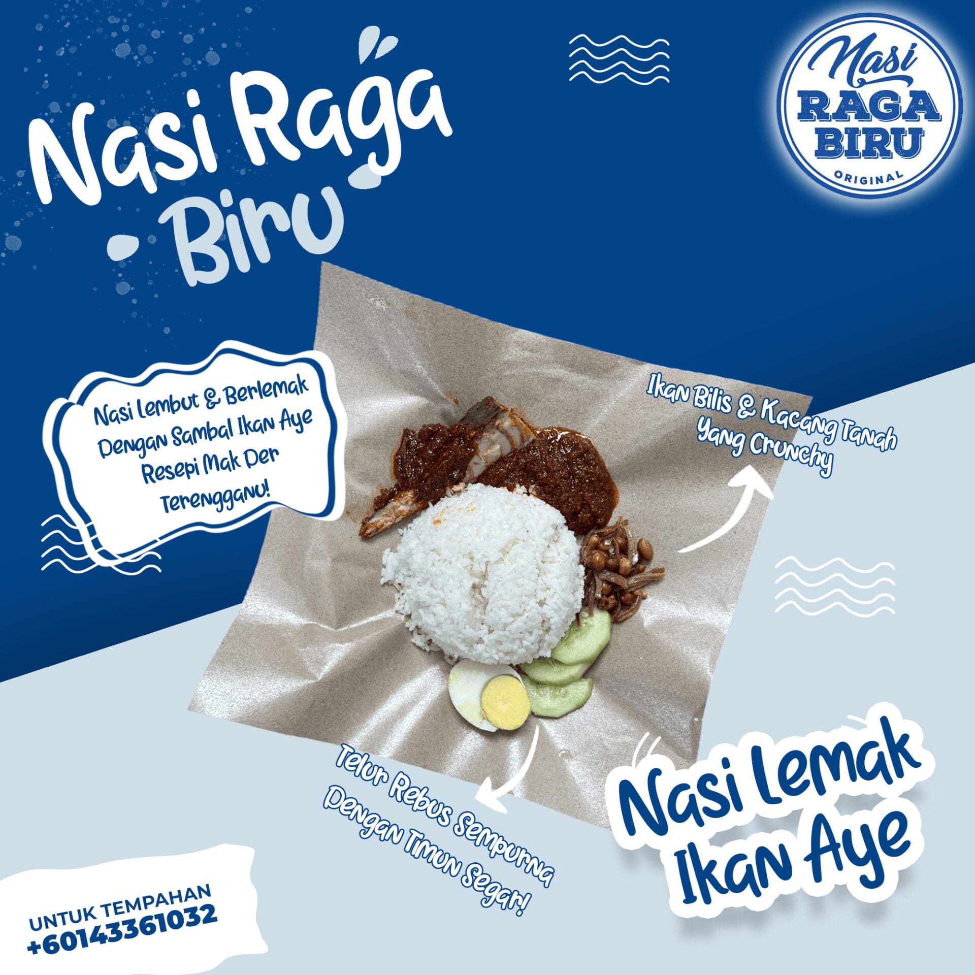 Nasi Lemak Ikan Aye